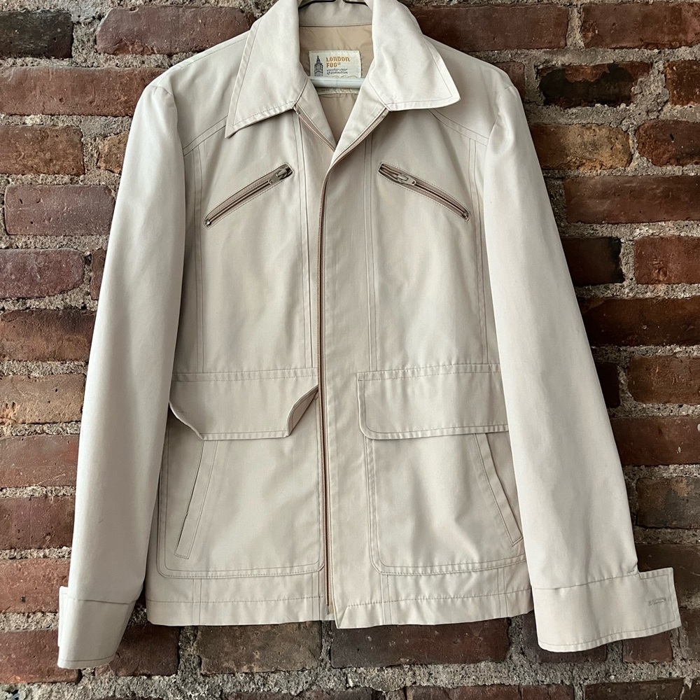 Vintage London Fog Retro Men's Cream Jacket